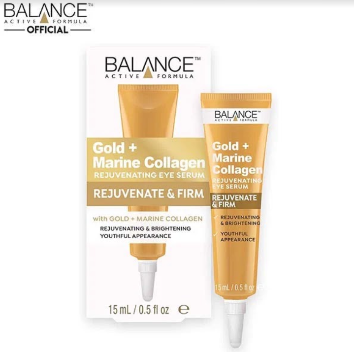Tinh Chất Giúp Trẻ Hoá Và Căng Mịn Vùng Da Dưới Mắt Balance Gold + Marine Collagen Eyes Serum 15ml